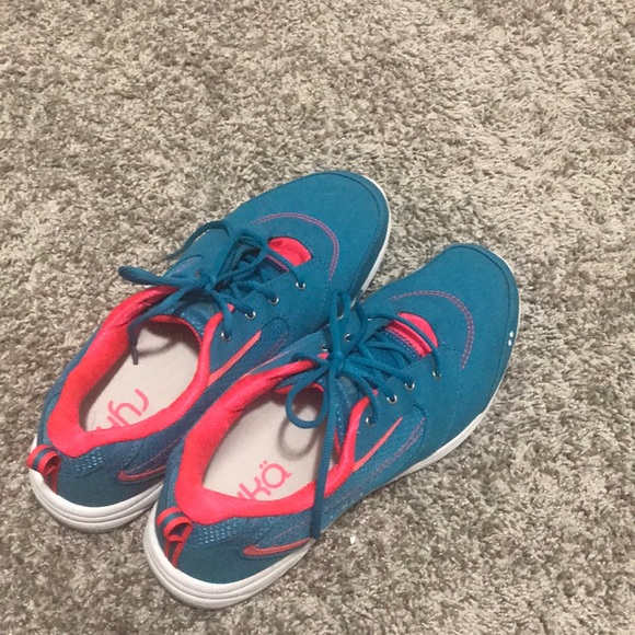 RYKA blue/orange memory form canvas sneakers (worn 1X) Excellent Condition - Picture 5 of 5